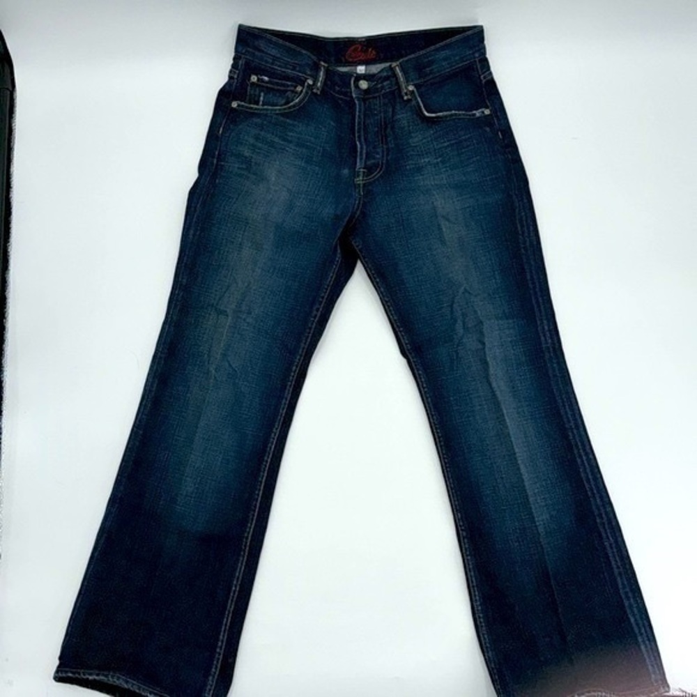 EUC Blue Cult Mid-Rise Bootcut Jeans 32x30 Button Fly #Denim